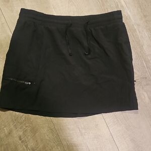 Kyodan Black Mini Skirt with Zipper Detail